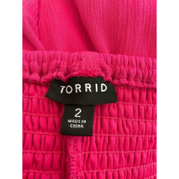 Torrid Dress Mini Pullover Smocked Floral Print Stretch - Picture 10 of 11